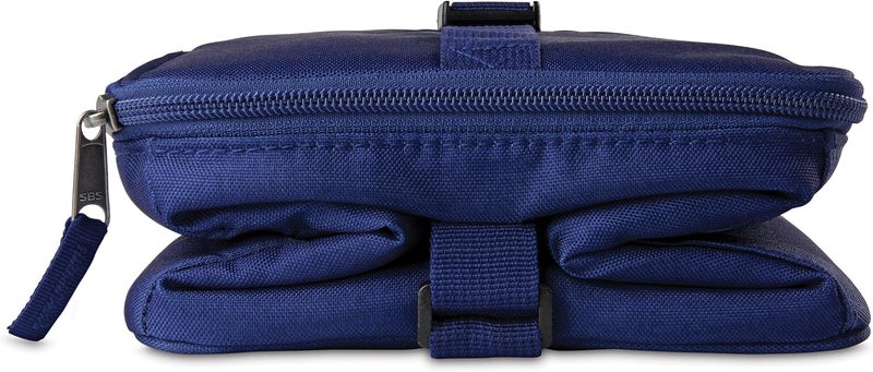 Pac-Kit ® Freezable Essential Cooler, True Blue, Built with EcoFreeze® Technology, Fully Freezable, Collapsible, Reusable, With Adjustable Crossbody Strap, Top Clip Handle, Designed for Fresh Office - Image 4
